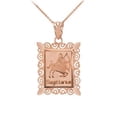 thumbnail image 1 of Rose Gold Sagittarius Zodiac Sign Filigree Pendant Necklace :  14K  Pendant only, 1 of 1
