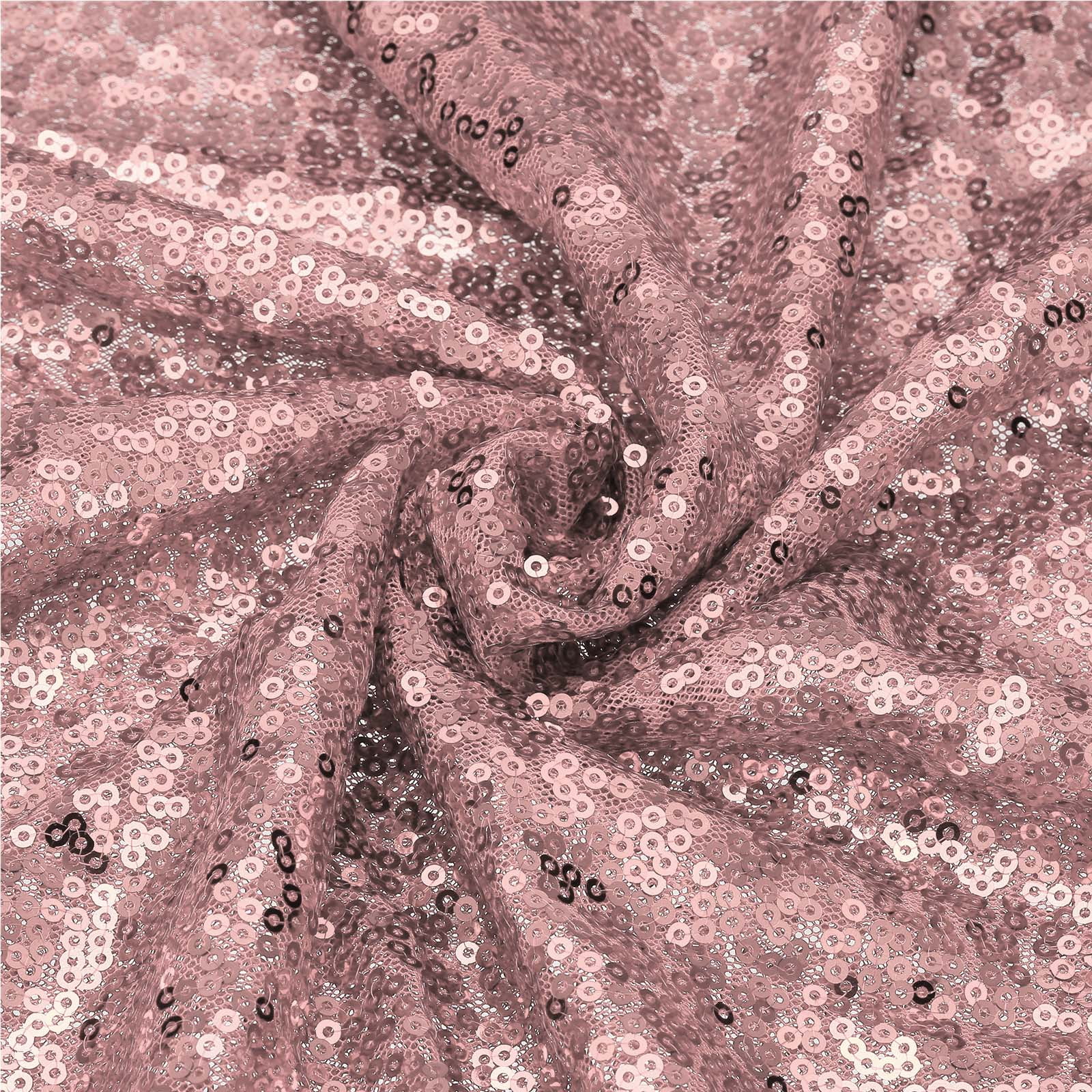 Uxcell Rose Gold Sequin Fabric by The Yard 1 Yard Length 4.3ft Wide Sequin  Velvet Fabric Shiny Sparkly Cloth - Walmart.com