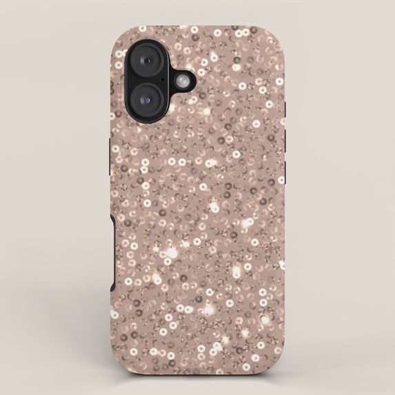 Rose Gold Sequin Sparkle Tough Case for Select Apple iPhone Models ...