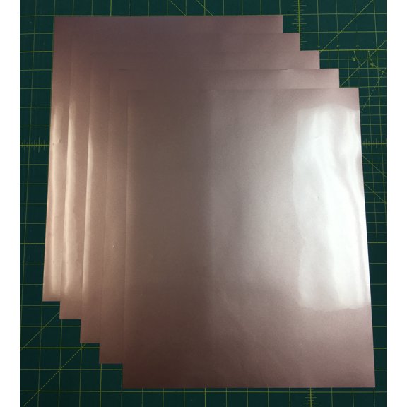 Rose Gold Siser Easyweed Stretch 15" x 12" (5 Sheets) Iron on Heat Transfer Vinyl Roll, HTV