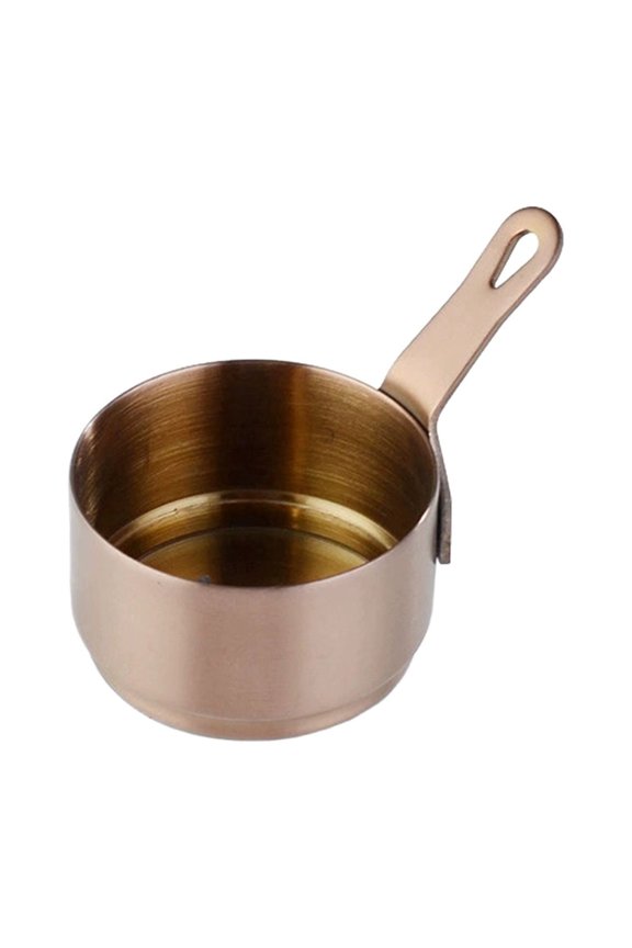 Rose Gold,Stainless Saucepan Small Warming Pots with Lids Induction Cooktop Compatible Cooking Pots for Boiling Melting Simmering
