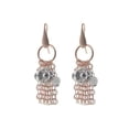 thumbnail image 1 of Rose Gold Sterling Silver Art Rococo Mesh Hook Earrings, 1 of 1