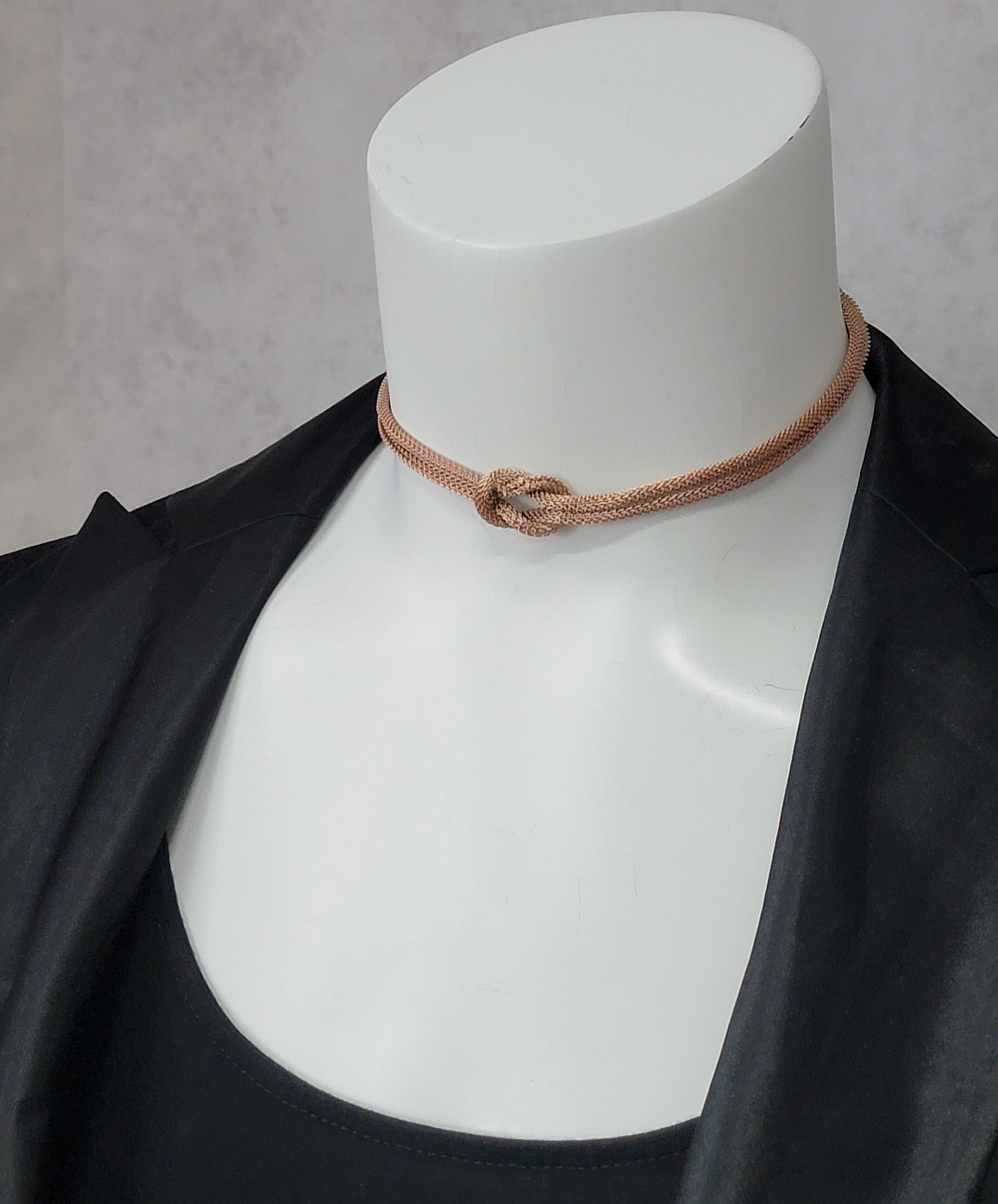 Buy Fine Choker in Stainless Steel and Powder Pink Lace, Lace Jewelry, Dog  Collar, Lingerie Necklace, Neck Level Online in India - Etsy