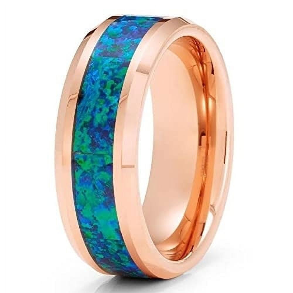 Rose-Gold-Tungsten-Wedding-Ring-8mm-Wedd