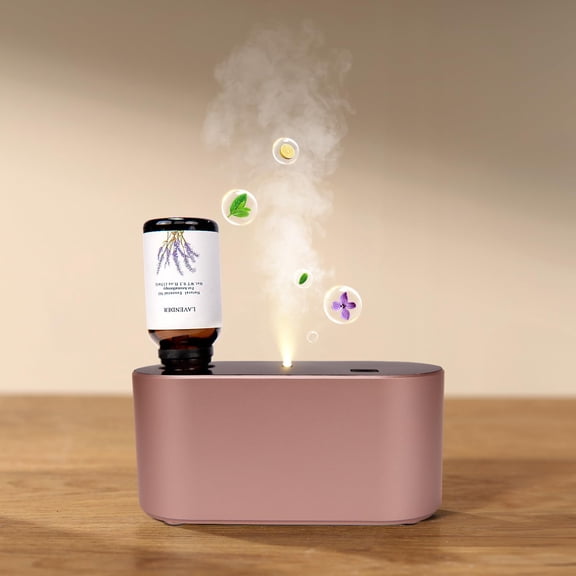 Rose Gold Waterless Oil Diffuser Portable Home Office Scent Diffuser with 3 Mist Modes