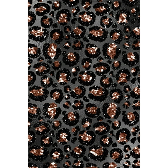Rose Gold and Black Glam Composition Notebook: 6" x 9" Blank Softcover (Series #42) (Paperback)
