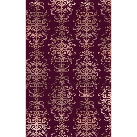 Rose Gold and Burgundy Composition Notebook - Small Lined Notebook (Hardcover Journal / Notebook / Diary) (Hardcover)