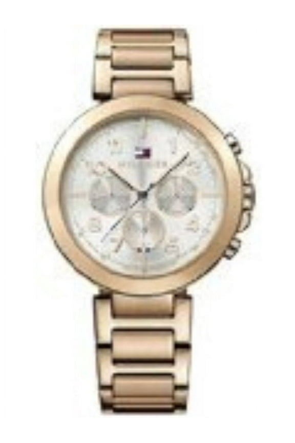 Rose Gold-tone Stainless Steel Silver Dial Ladies Watch 1781452