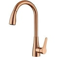 thumbnail image 1 of Rose Golden Kitchen Faucet Pull Down Sink Faucets, 360 Rotation Deck Mounted Faucet Cold and Hot Mixer Tap, 1 of 7