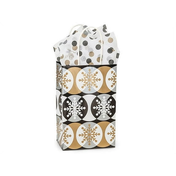 Rose Golden Snowflakes (250 Pack ) 5-1/4x3-1/2x8-1/4"