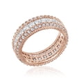 thumbnail image 1 of Rose Goldtone Clear Cubic Zirconia Pave And Square Ring, 1 of 1