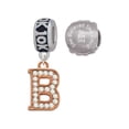 thumbnail image 1 of Rose Goldtone Crystal Initial - B - 10K Run She Believed She Could Charm Beads (Set of 2), 1 of 1