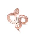 thumbnail image 1 of Rose Goldtone Cubic Zirconia Open Adjustable Ring, 1 of 1