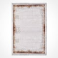 thumbnail image 1 of Rose Grey Framed Knitwear Area Rugs for Living Room Jacquard Textured Modern Rugs Soft Geometric Rug for Bedroom Mid Century Washable Rug Non-Slip Bohemian Carpet Perfect for Dining Room Office Beige, 1 of 5