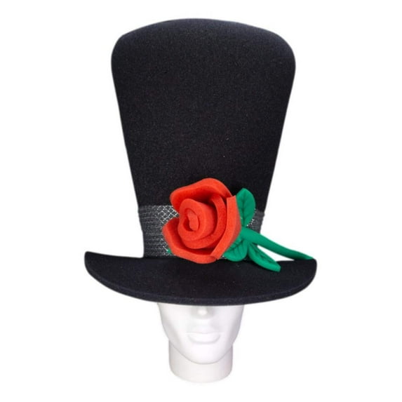 Rose Groom Hat - Wedding Roses Hat - Roses Top Hat - Groom Party Hat - Bachelor Party Hat