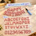 Rose Happy Birthday Balloon Banner Set -16