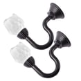 thumbnail image 1 of Rose Head Crystal Hook Household Hooks Curtain Wall Hanging Decor Aluminum Alloy, 1 of 6