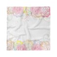 thumbnail image 1 of Rose Head Scarf, Tender Springtime Borders, Head Wrap, 3 Sizes, by Ambesonne, 1 of 2
