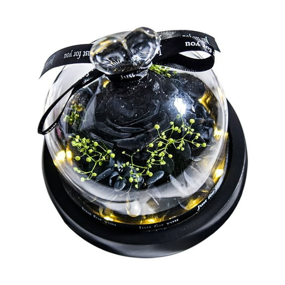 A Rose Heart Ornament, Preserved Real Rose with Led Light Eternal Flowers Rose Gifts for Mom Grandma Wife on Mothers Day Birthday Valentines Christmas and Thanksgiving.Preserved Roses in Gift Box