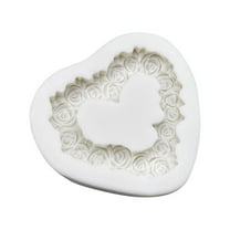 Rose Heart Silicone Sugarcraft Mold Resin Tools Cupcake Baking Mould Fondant Tools