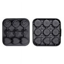 Rose Heart Tray Silicone Ice Cube Mold, Food Grade Flexible Ice Maker with 9 Cavity for Easy Ice Release, Ideal for Cooling Cocktails and Beverages