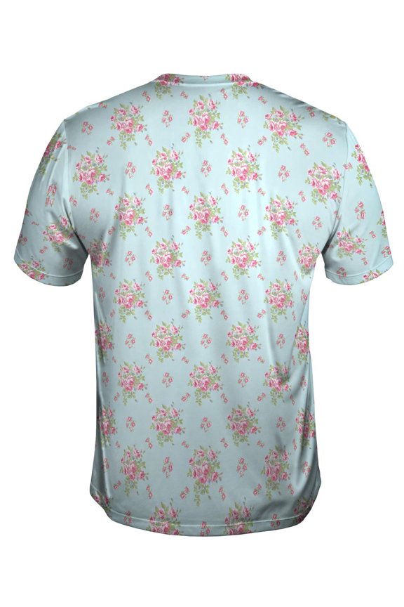 Rose Hipster Passion Pattern Mens T-Shirt All Over Print