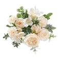 thumbnail image 1 of Rose Hydrangea Mixed Simulation Bouquet Multi Color Soft Flower Arrangement For Living Room Bedroom Decor, 1 of 5