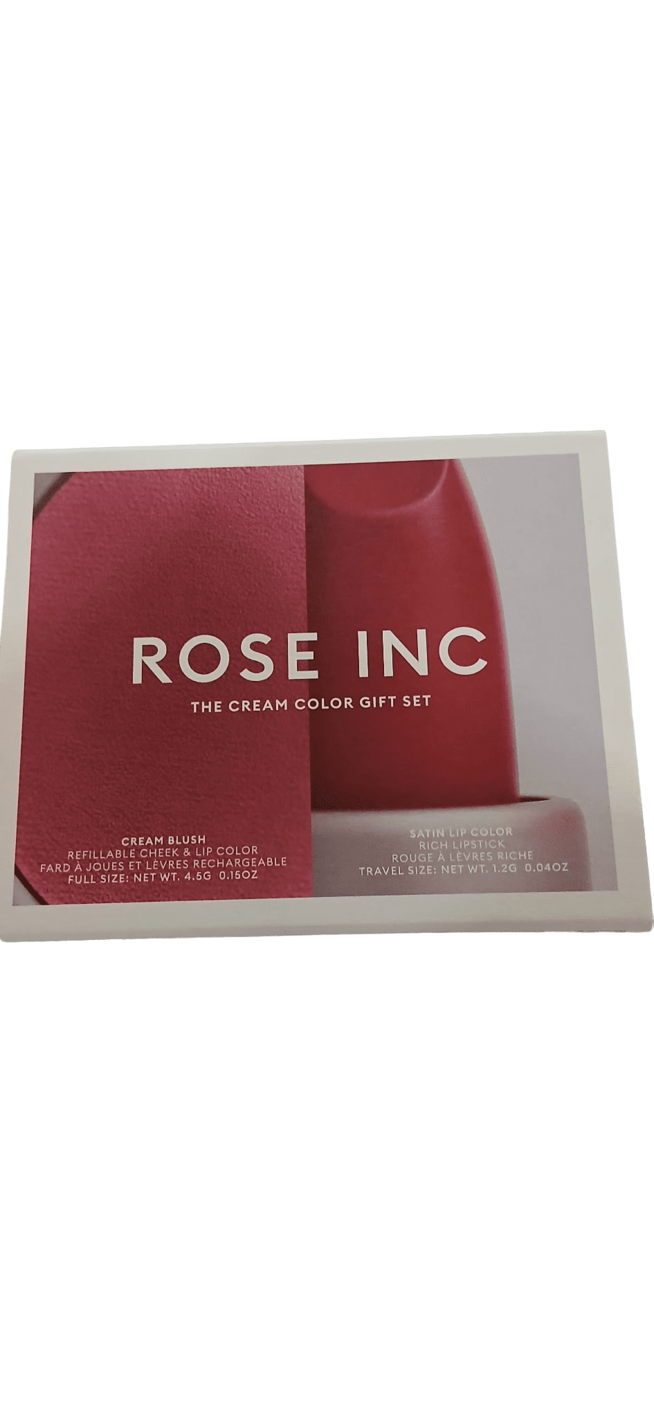 Rose Inc. The Cream Color Gift Set - Blush in Hibiscus and Lipstick in Poetic - Ready to Give!