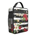 thumbnail image 1 of Rose Insulated Lunch Bag Box Women Reusable Lunch Tote Bag Fit Most Bento Boxes Lunchbox Work Hiking, 1 of 6