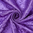 thumbnail image 1 of Rose Jacquard Satin 59/60 Inch Polyester Shiny 160 GSM Mediumweight Fabric By The Yard For Sewing, Apparel, & Décor - Purple (5 Yards), 1 of 4