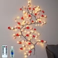 thumbnail image 1 of Rose LED Tree Branch Lights for Wall, Rose Flower Willow Vine Twig Decor Garland with 144 LED Lights and Remote,8 Lighting Modes,Christmas Decorations Indoor for Home Wall Door Window (90inch), 1 of 8