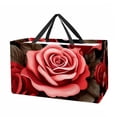 thumbnail image 1 of Rose Large Capacity Oxford Cloth Reusable Foldable Storage Bins Easter Basket Box, 1 of 7