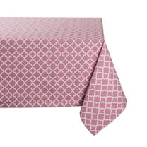 DII Rose Lattice Printed Tablecloth, 60x84"