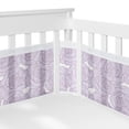 thumbnail image 1 of Sweet Jojo Designs + BreathableBaby Rose Purple Breathable Mesh Crib Liner Pad, 1 of 6