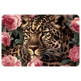thumbnail image 1 of Rose Leopard Polyester Non-Slip Chair Mat Rug Outdoor Carpet Door Mat Machine Washable, 1 of 6