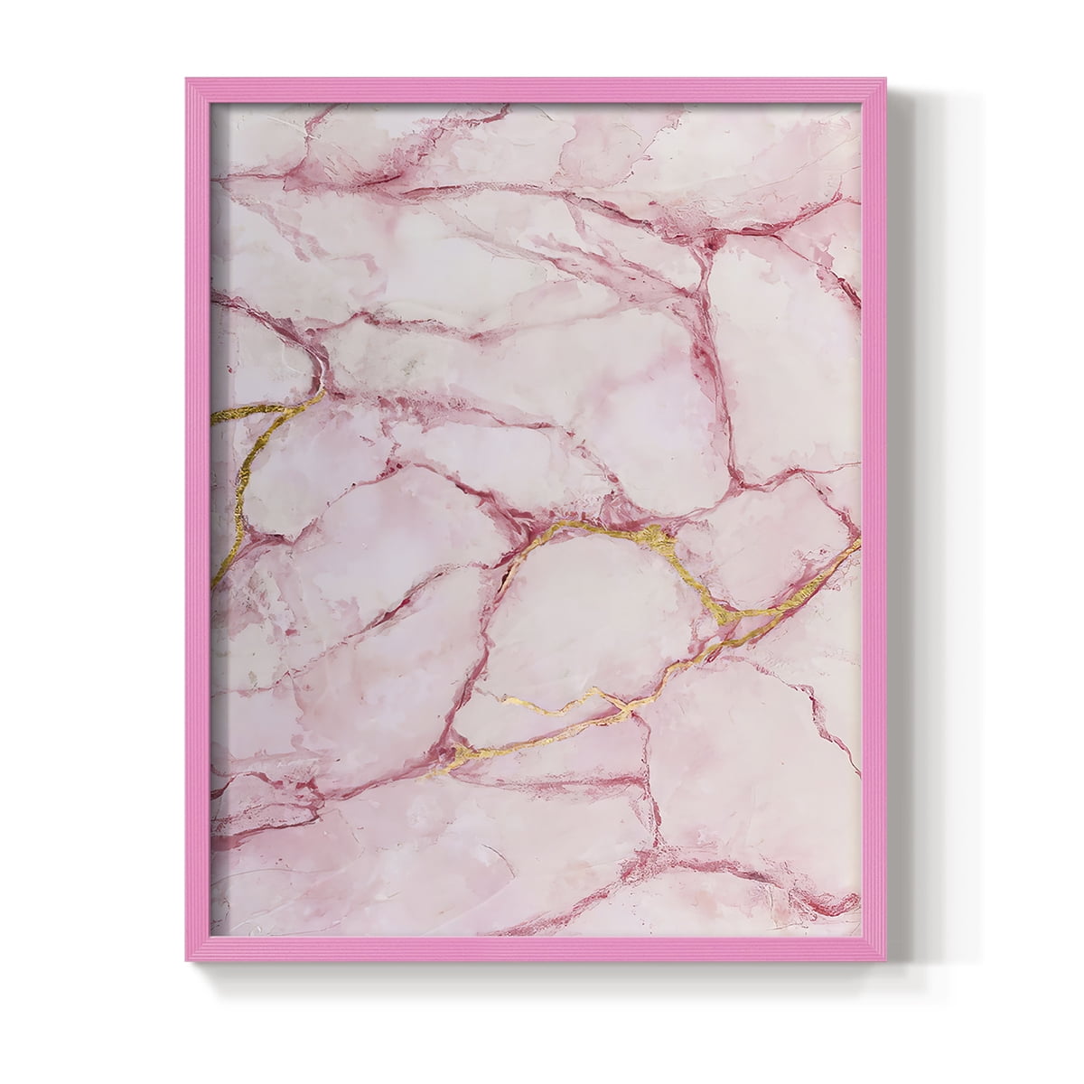 Rose Marble I in Pink Solid Wood 11 x 14 Framed Print
