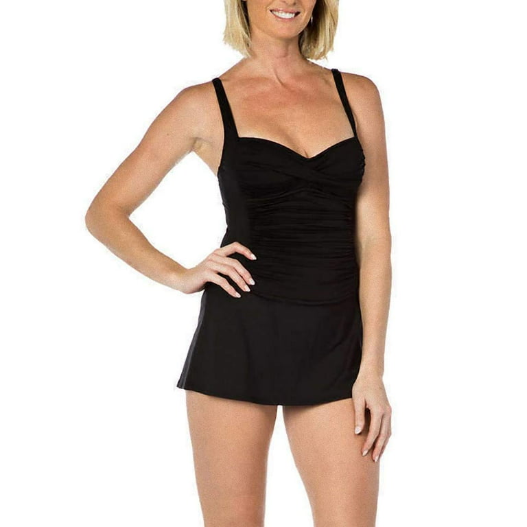 Rose Marie Reid Women One Piece Sweetheart Swimdress 1262974 Black