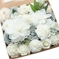 thumbnail image 1 of Rose Mauve Artificial Flowers,Fake Roses Peony and Greenery Combo Box Set for DIY Wedding Bouquets, 1 of 5