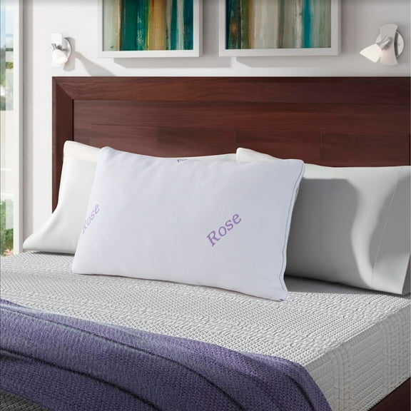 Rose Memory Foam Pillow 16" x 28"