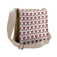thumbnail image 1 of Rose Messenger Bag, Watercolor Gothic, Unisex Cross-body, by Ambesonne, 1 of 2