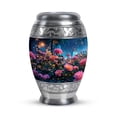 thumbnail image 1 of Rose Mini Funeral Urns For Adult Brother - Cremation Keepsake For Ashes Adult Female - Blue Mini Urn For Human Ashes For Male And Female - Miniature Urn For Mother - 3 Inch, 1 of 7