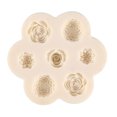 thumbnail image 1 of Rose Multi Flower Cake Mold Easy Demolding, Heat-Resistant, Non-Stick Silicone, Quick Release Cookie Fondant Plaster Mold, Kitchen Gadget, 1 of 8