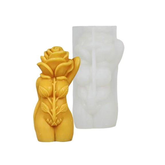 Rose Mushroom Body Silicone Molds Ornament Molds Castings Molds Craft Supplies Plaster Molds Human Body Molds