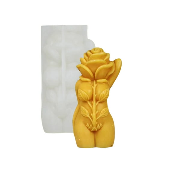 Rose Mushroom Body Silicone Molds Ornament Molds Human Body Candle Molds Casting Molds Craft Supplies Plaster Molds
