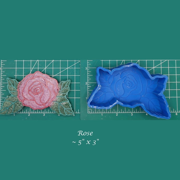 Rose - Natural Design - Silicone Freshie Mold