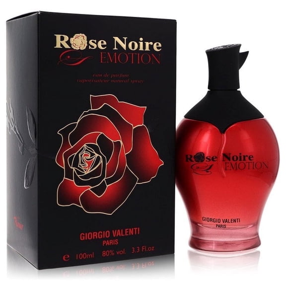 Rose Noire Emotion by Giorgio Valenti Eau De Parfum Spray 3.3 oz Pack of 3