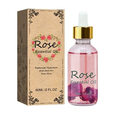Rose Oil Pure and Natural Therapeutic Grade Oil for Aromatherapy Massage and Skin Care 60Ml