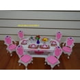thumbnail image 1 of Rose Palace Deluxe Dining Room for dolls Furniture By TKT, 1 of 7