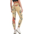 thumbnail image 1 of Rose Pattern High Waisted Leggings for Women Regular & Plus - No See Through Tummy Control Cycling Workout Yoga Pants without Pockets 2XL, 1 of 6