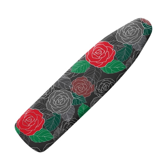 Rose Pattern Iron Board Protective Cover with Easy Install Resists Dust Covers Non Fading Cloth Cover Iron Pad Board Cover Home Use